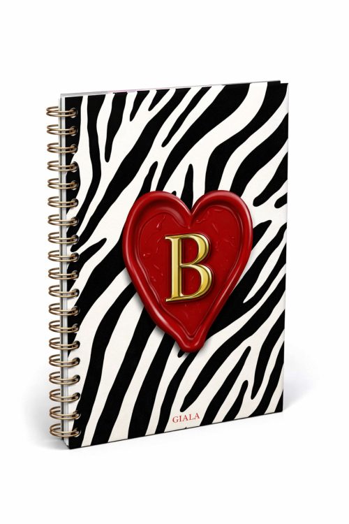 GIALA Bold Heart Sert Kapak Çizgisiz A5 Defter